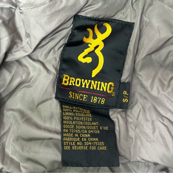 Browning Goose Down Puffer Jacket with Stuff Sack Women’s Size Small - Picture 6 of 11